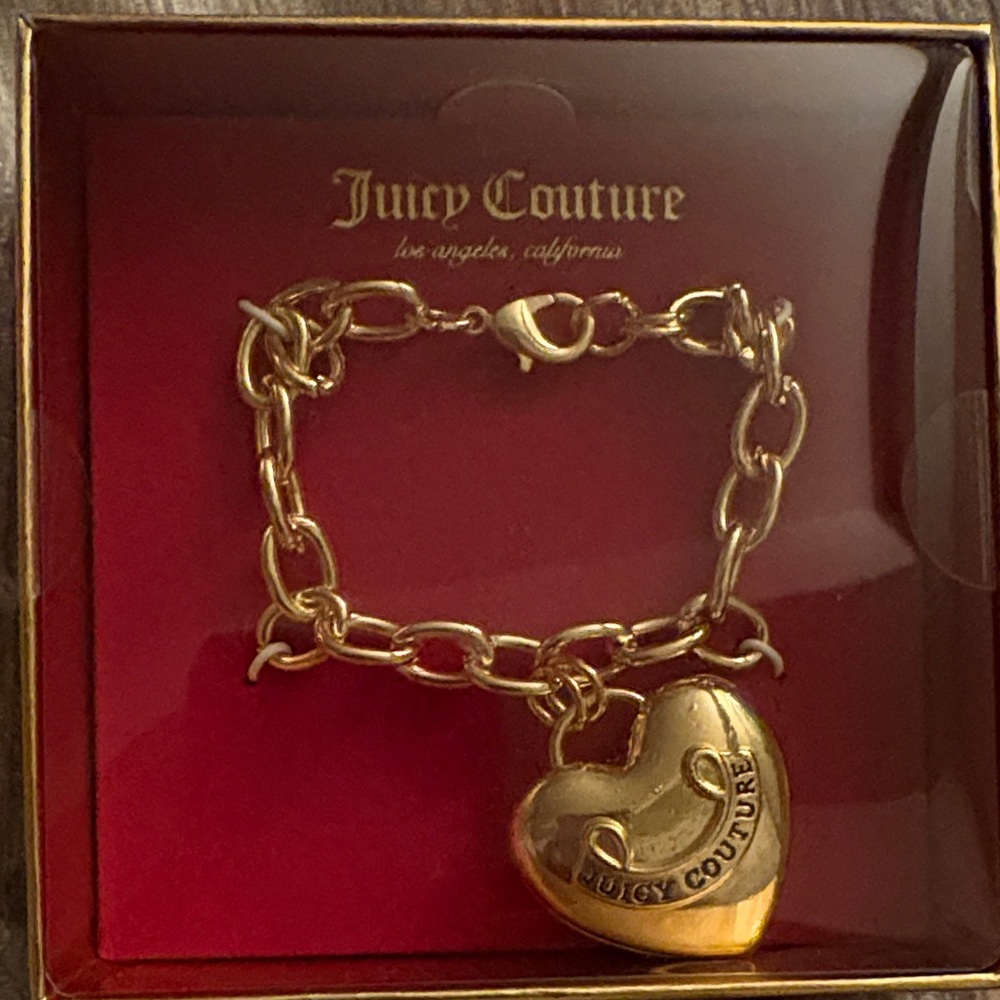 Juicy Couture Gold Heart Bracelet